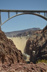 Hoover Dam bypass from a raft.