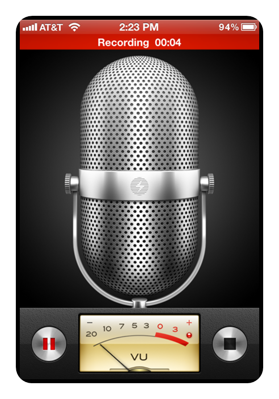 Using the Voice Memo App on an iPhone
