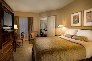 Beautiful bedroom in the suite. Photo courtesy of the hotel.