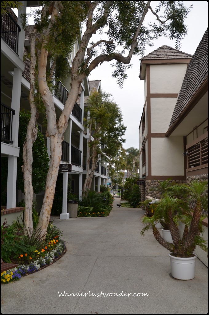 Walkway around the resort.