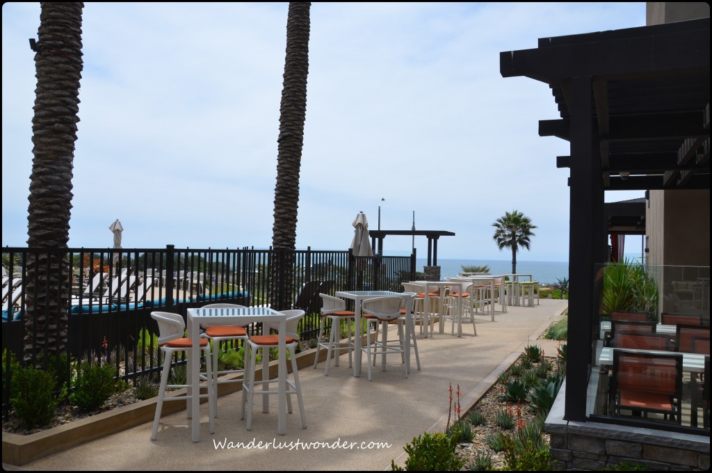 Outside dining area.