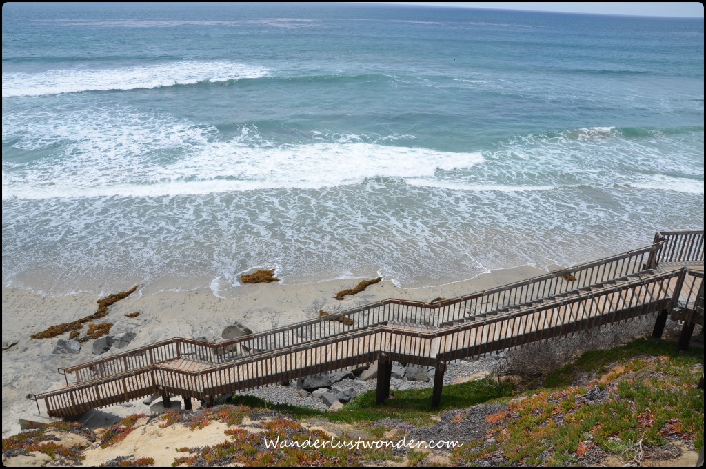 Steps down to the beach