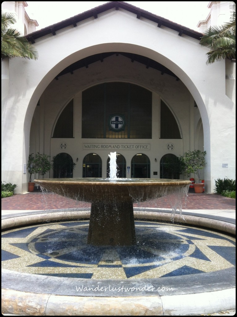 The San Diego Train Station.