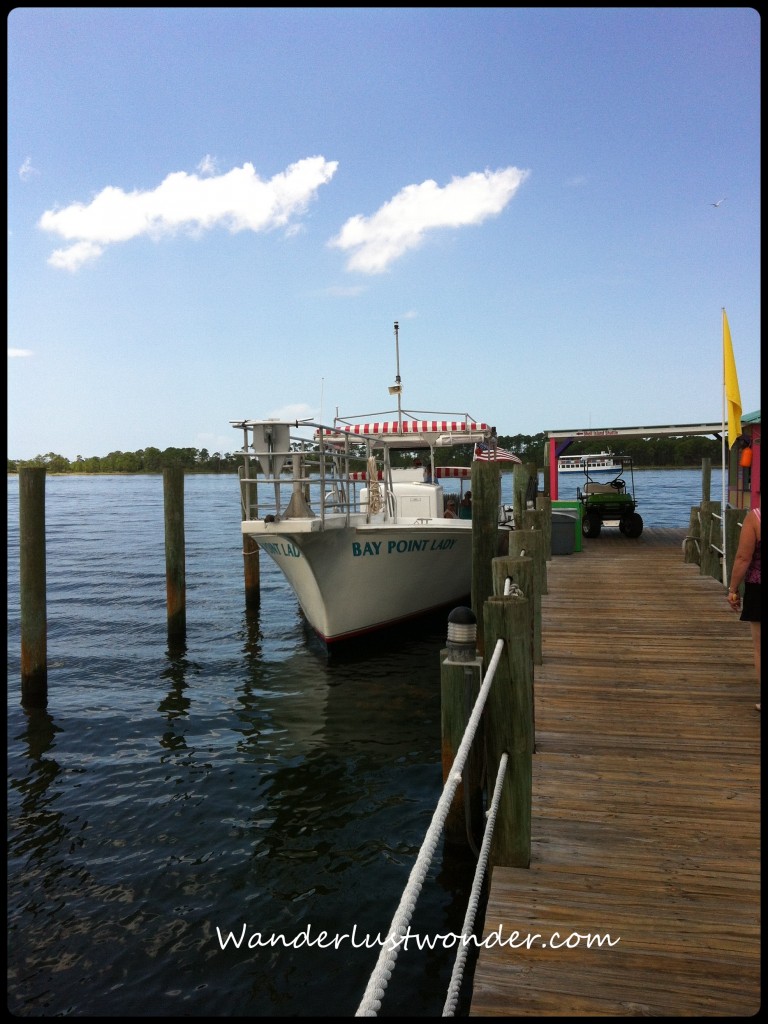 The Bay Point Lady shuttle to Shell Island.