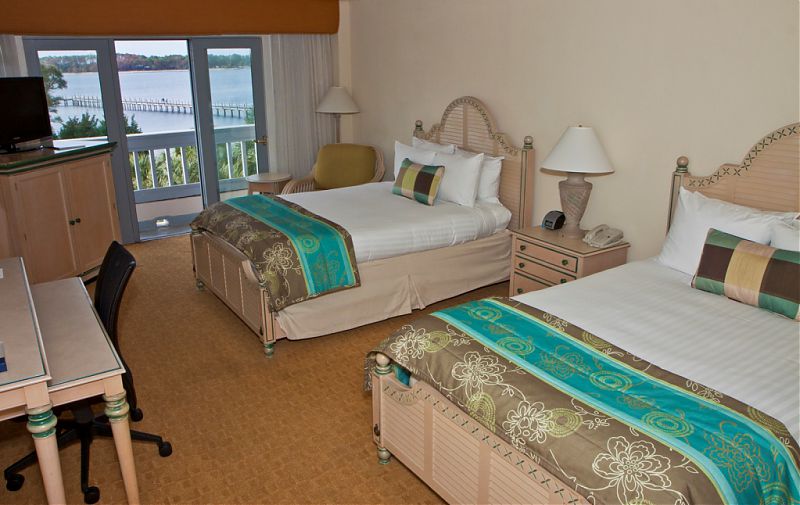 One of the bedrooms in the villa. Photo courtesy of the Bay Point Wyndham Resort.