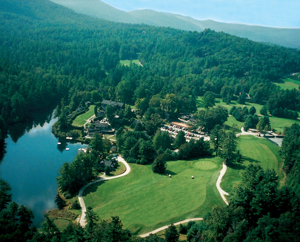 Aerial view of the resort. Photo courtesy of the High Hampton Inn.