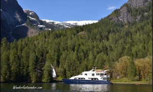 Cruise Ship in British Columbia with watermark