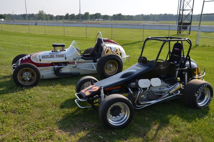 Cars on display