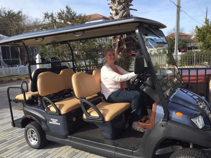 Our very own golf cart!