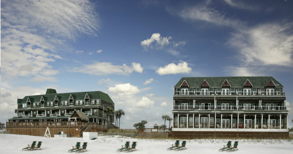 Henderson Park Inn from the wonderful beach. 