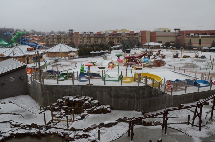 Outdoor water park. So much fun in warm weather!